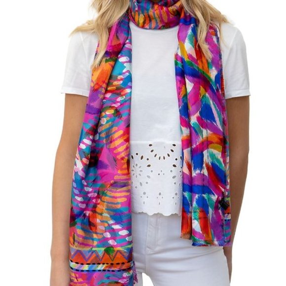 Franco Ferrari Accessories - Franco Ferrari Silk Scarf Multicolor